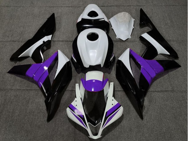 Purchase 2007-2008 White Purple Glossy Black Honda CBR600RR Motorcycle Fairings UK