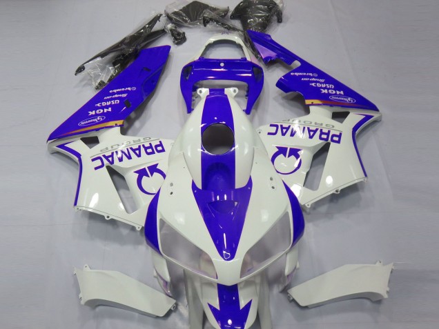 Purchase 2005-2006 White Blue Pramac Honda CBR600RR Motorcycle Fairings UK