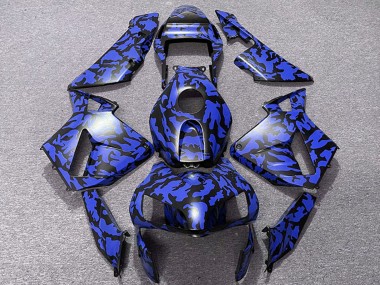 Purchase 2003-2004 Blue Black Camouflage Honda CBR600RR Motorcycle Fairings UK