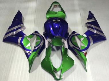 Purchase 2007-2008 Blue Green Silver Captain America Honda CBR600RR Motorcycle Fairings UK