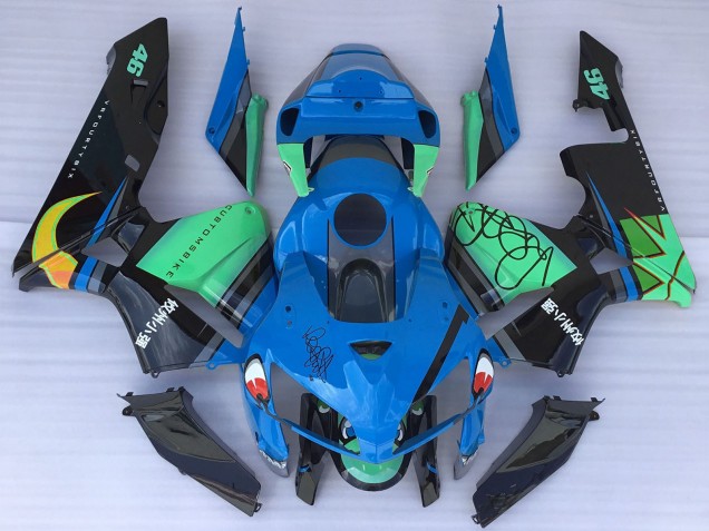 Purchase 2005-2006 Blue Green Black Shark Honda CBR600RR Motorcycle Fairings UK