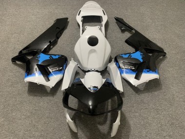 Purchase 2003-2004 White Blue Glossy Black Splatter Honda CBR600RR Motorcycle Fairing UK
