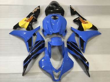 Purchase 2007-2008 Blue Yellow Glossy Black Red Bull Honda CBR600RR Motorcycle Fairings UK