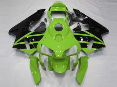 Purchase 2003-2004 Green Glossy Black Honda CBR600RR Motorcycle Fairing Kits UK