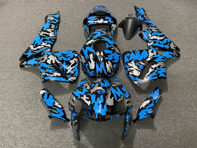 Purchase 2005-2006 Camouflage Blue Honda CBR600RR Motorcycle Fairings UK