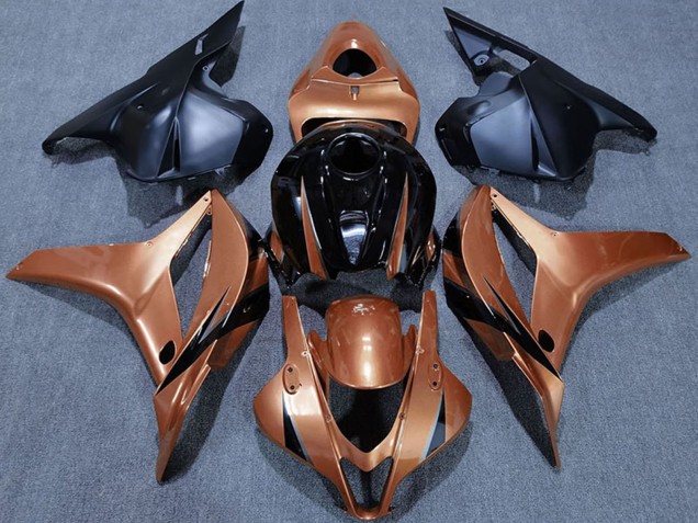 Purchase 2009-2012 Candy Orange Glossy Black Honda CBR600RR Motorcycle Fairings UK