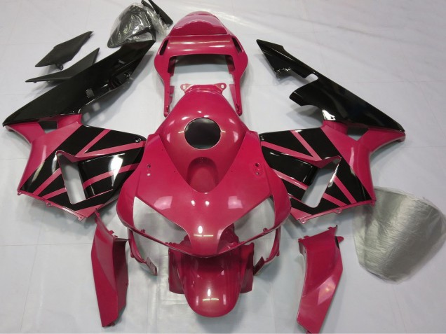 Purchase 2003-2004 Red Glossy Black Stripe Honda CBR600RR Motorcycle Fairings UK