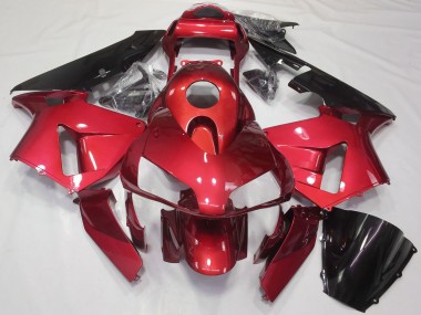 Purchase 2003-2004 Red Glossy Black Honda CBR600RR Motorcycle Fairing Kits UK