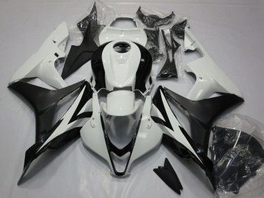 Purchase 2007-2008 White Matte Black Honda CBR600RR Motorcycle Fairing Kits UK