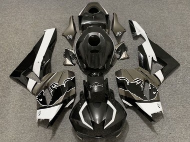 Purchase 2013-2023 Black Carbon Fiber White Bull Honda CBR600RR Motorcycle Fairings UK