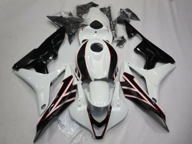 Purchase 2007-2008 White Glossy Black OEM Style Honda CBR600RR Motorcycle Fairings UK