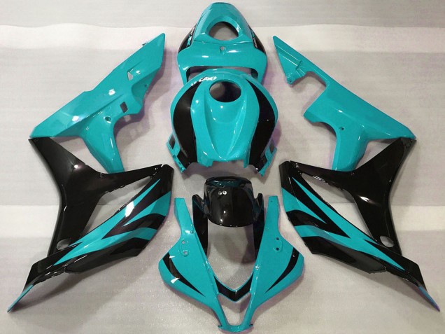 Purchase 2007-2008 Cyan Blue Glossy Black OEM Style Honda CBR600RR Motorcycle Fairings UK