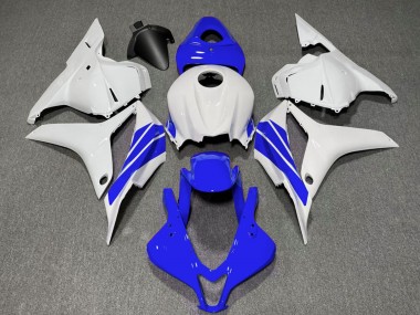 Purchase 2009-2012 White Blue Stripe Honda CBR600RR Motorcycle Fairings UK