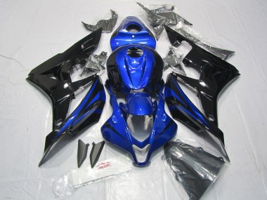 Purchase 2007-2008 Blue Glossy Black Honda CBR600RR Motorcycle Fairing Kits UK