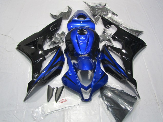 Purchase 2007-2008 Blue Glossy Black Honda CBR600RR Motorcycle Fairing Kits UK