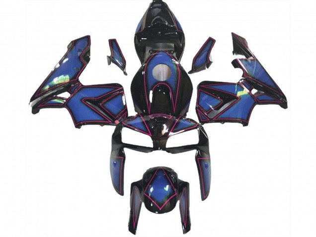 Purchase 2005-2006 Deep Blue Pink Outline Honda CBR600RR Motorcycle Fairings UK