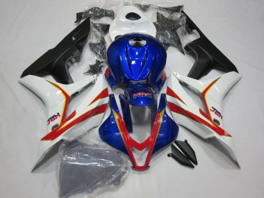 Purchase 2007-2008 White Red Blue HRC Honda CBR600RR Motorcycle Fairing UK