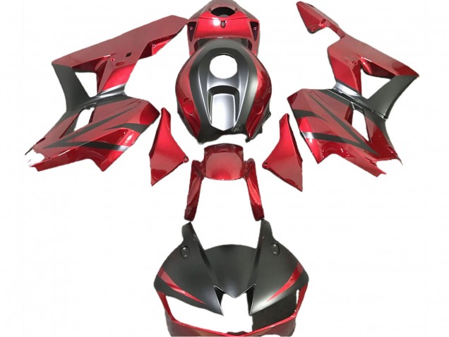 Purchase 2013-2023 Deep Red Matte Black Honda CBR600RR Motorcycle Fairings UK
