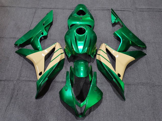 Purchase 2007-2008 Emerald Green Tan Honda CBR600RR Motorcycle Fairings UK