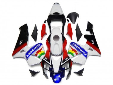 Purchase 2003-2004 White Red Blue Glossy Black EuroBet Honda CBR600RR Motorcycle Fairing UK