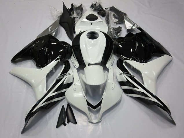 Purchase 2009-2012 White Glossy Black Honda CBR600RR Motorcycle Fairings UK