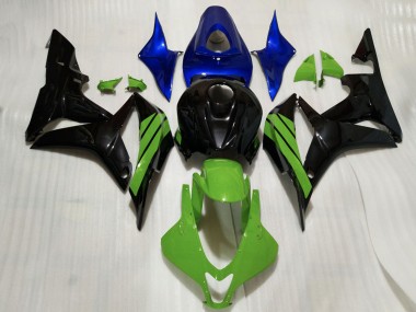 Purchase 2007-2008 Blue Green Glossy Black Honda CBR600RR Motorcycle Fairings UK