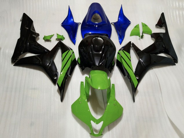 Purchase 2007-2008 Blue Green Glossy Black Honda CBR600RR Motorcycle Fairings UK