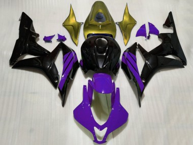 Purchase 2007-2008 Gold Purple Glossy Black Honda CBR600RR Motorcycle Fairings UK
