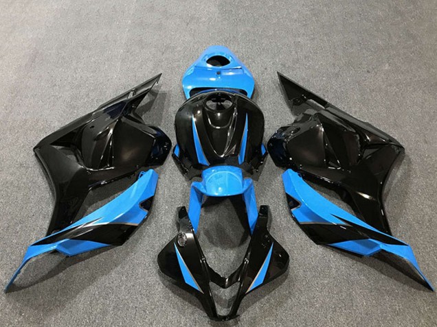 Purchase 2009-2012 Sky Blue Glossy Black Honda CBR600RR Motorcycle Fairings UK