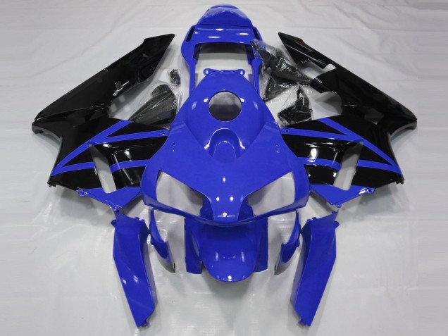Purchase 2003-2004 Blue Glossy Black Stripe Honda CBR600RR Motorcycle Fairings UK