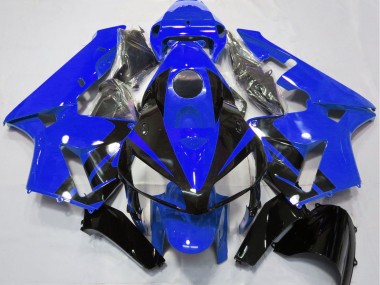 Purchase 2005-2006 Blue Glossy Black Design Honda CBR600RR Motorcycle Fairings UK