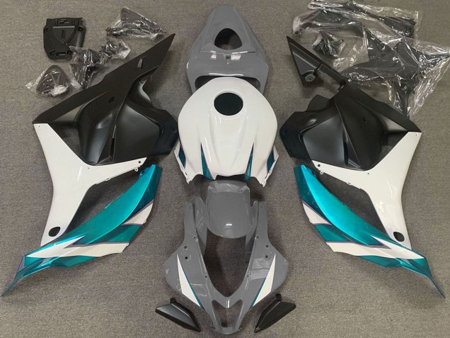 Purchase 2009-2012 White Grey Blue Matte Black Honda CBR600RR Motorcycle Fairings UK