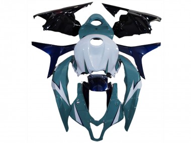 Purchase 2009-2012 White Blue Glossy Black Honda CBR600RR Motorcycle Fairing Kits UK