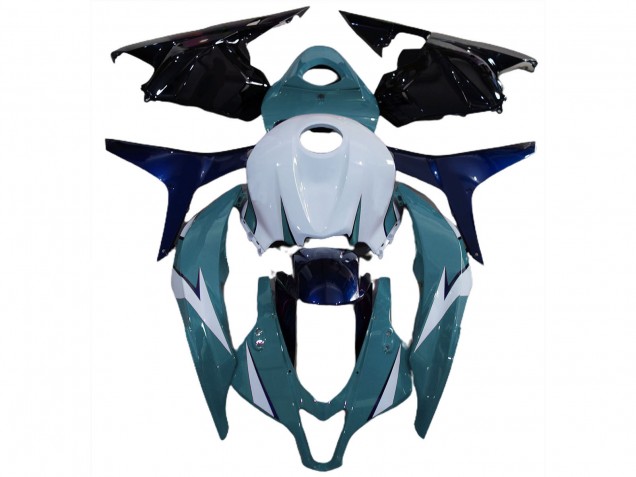 Purchase 2009-2012 White Blue Glossy Black Honda CBR600RR Motorcycle Fairing Kits UK