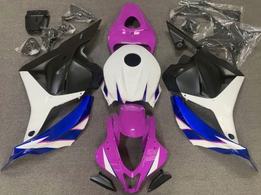 Purchase 2009-2012 White Pink Blue Matte Black Honda CBR600RR Motorcycle Fairings UK