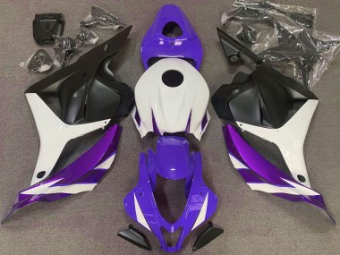Purchase 2009-2012 White Light Purple Blue Matte Black Honda CBR600RR Motorcycle Fairings UK