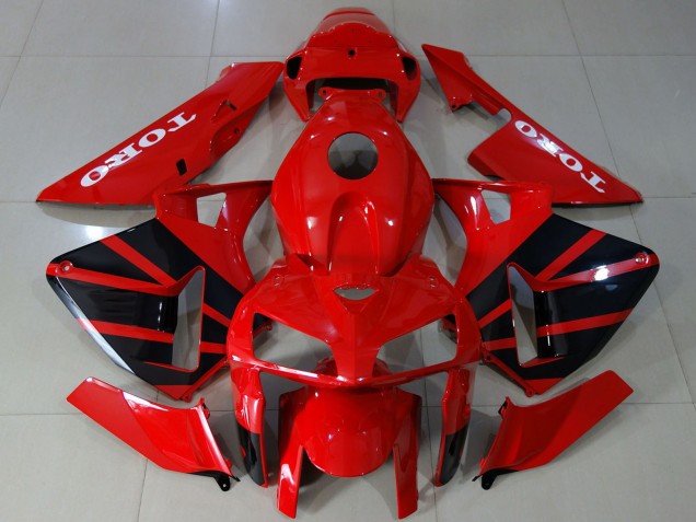 Purchase 2005-2006 Glossy Red Black Honda CBR600RR Motorcycle Fairings UK