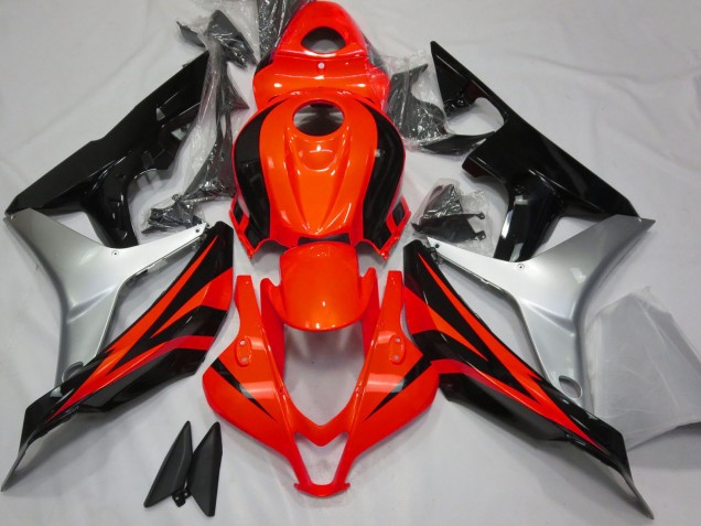 Purchase 2007-2008 Silver Red Glossy Black OEM Style Honda CBR600RR Motorcycle Fairing UK