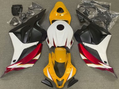 Purchase 2009-2012 White Red Yellow Matte Black Honda CBR600RR Motorcycle Fairings UK