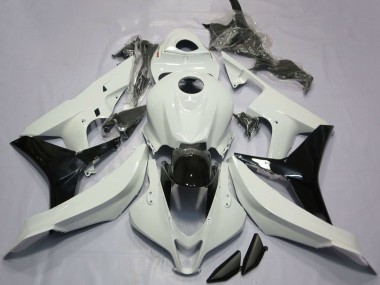 Purchase 2007-2008 White Glossy Black Honda CBR600RR Motorcycle Fairings UK