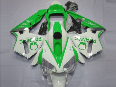 Purchase 2003-2004 White Green Pramac Honda CBR600RR Motorcycle Fairings UK