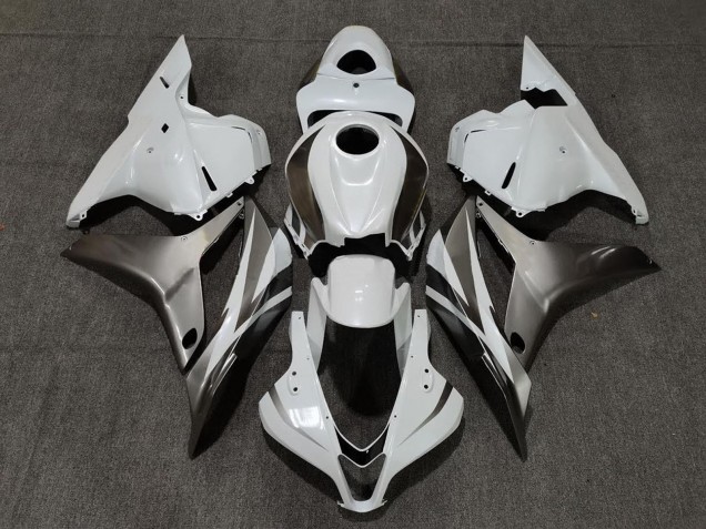 Purchase 2009-2012 White Silver Glossy Black Honda CBR600RR Motorcycle Fairings UK
