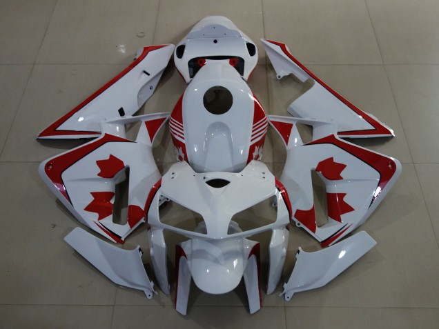 Purchase 2005-2006 White Red Canada Honda CBR600RR Motorcycle Fairings UK