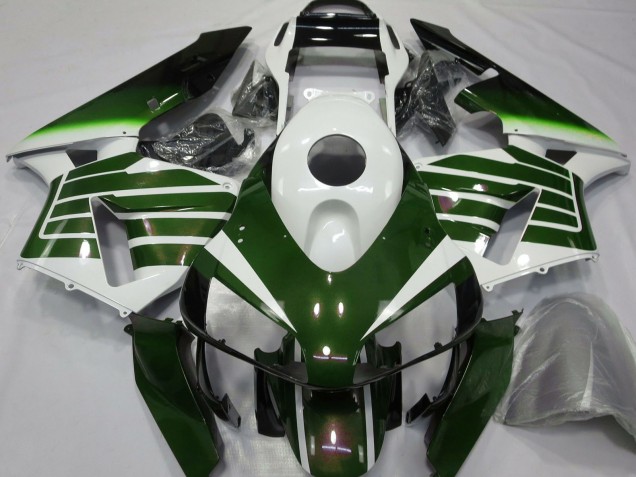 Purchase 2003-2004 White Green Fade Honda CBR600RR Motorcycle Fairings UK