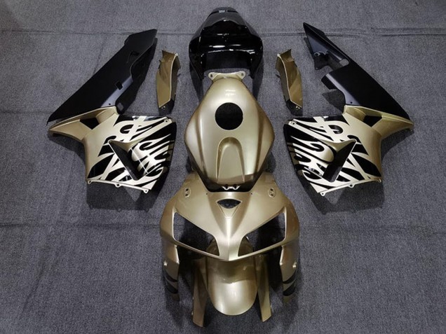 Purchase 2005-2006 Gold Black White Honda CBR600RR Motorcycle Fairings UK