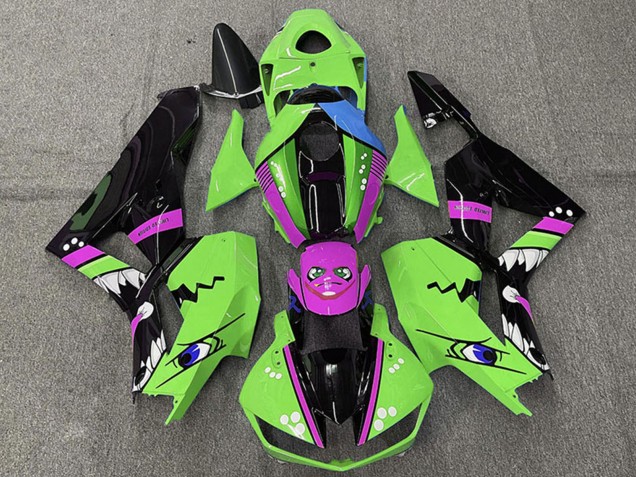 Purchase 2013-2023 Green Blue Purple Glossy Black Shark Honda CBR600RR Motorcycle Fairings UK