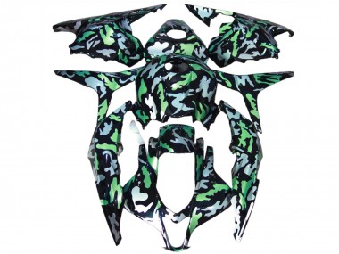 Purchase 2009-2012 Green Grey Camouflage Honda CBR600RR Motorcycle Fairings UK