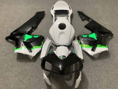 Purchase 2003-2004 White Green Glossy Black Splatter Honda CBR600RR Motorcycle Fairings UK