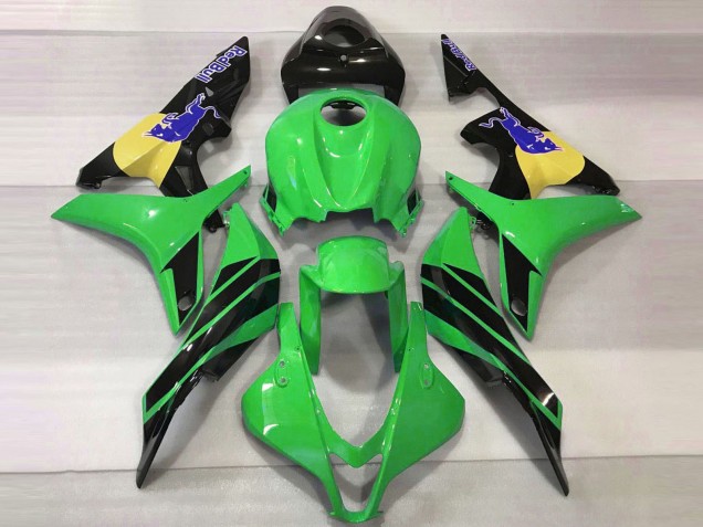 Purchase 2007-2008 Green Yellow Glossy Black Blue Bull Honda CBR600RR Motorcycle Fairings UK