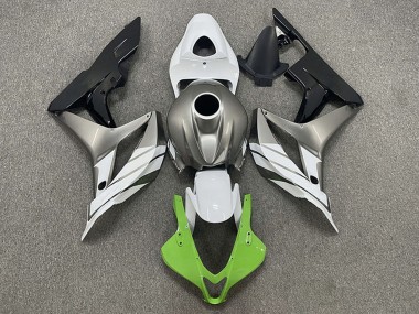 Purchase 2007-2008 Silver White Green Glossy Black Honda CBR600RR Motorcycle Fairings UK